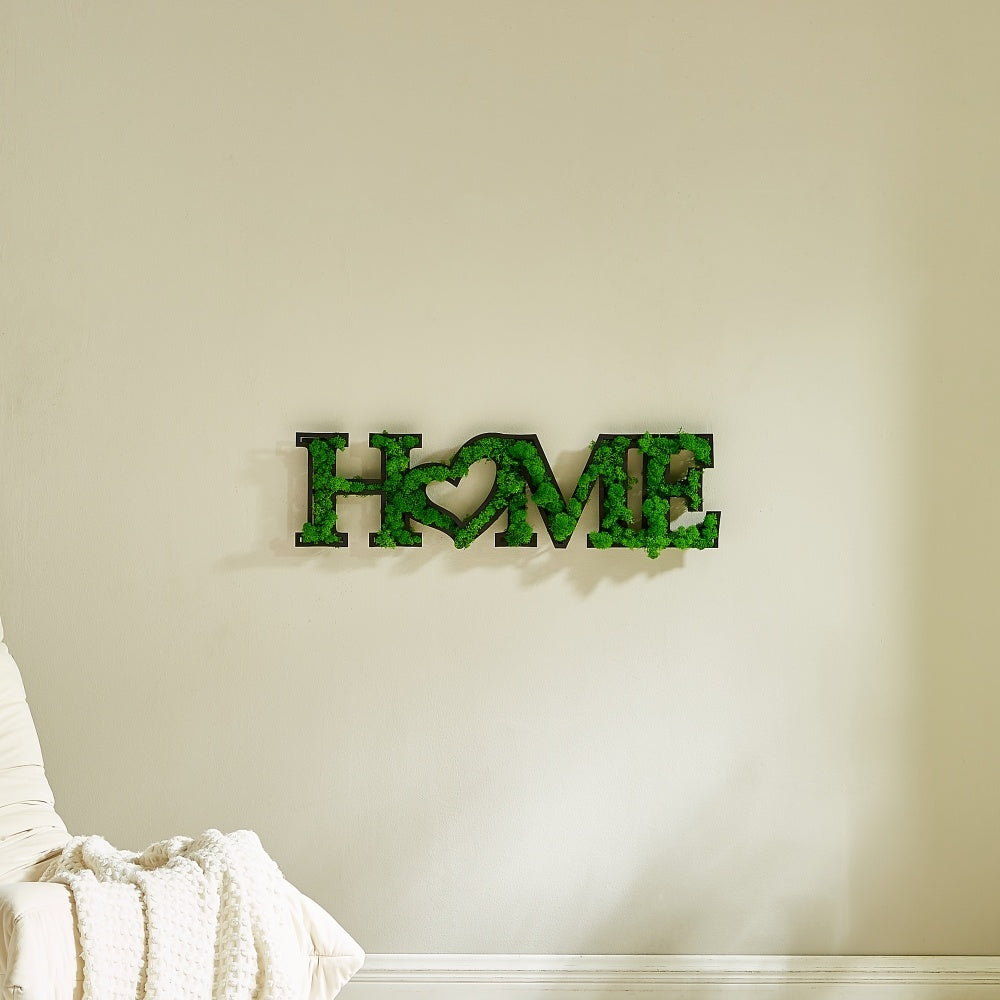 HOME Letter Art Moss Wall Hangings