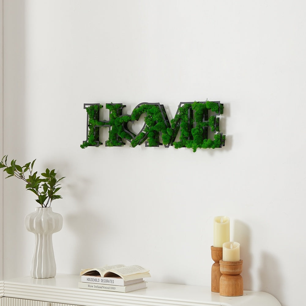 HOME Letter Art Moss Wall Hangings